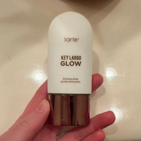 New Tarte Key Largo Glow Bronzing Drops - White and Gold - Picture 1 of 2